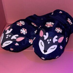 NWT!! Children's Winter Reindeer Mittens Size 3-4